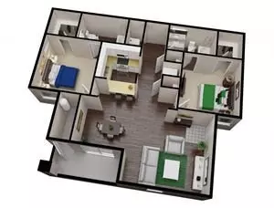Unit 2040 1069 floor plan