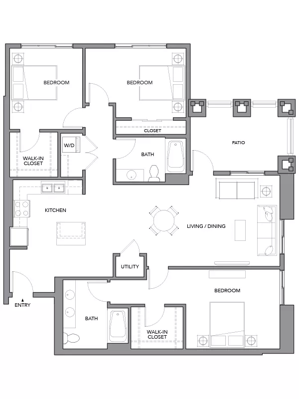 Unit 32-1233 32-1233 floor plan