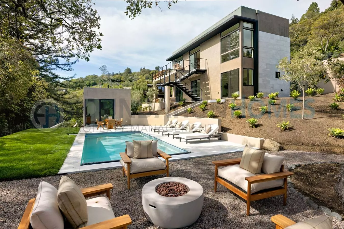 New Construction Gated Kent Woodlands Estate -pool, Guest House &amp; Mt. Tam Views - Foundation photo 3