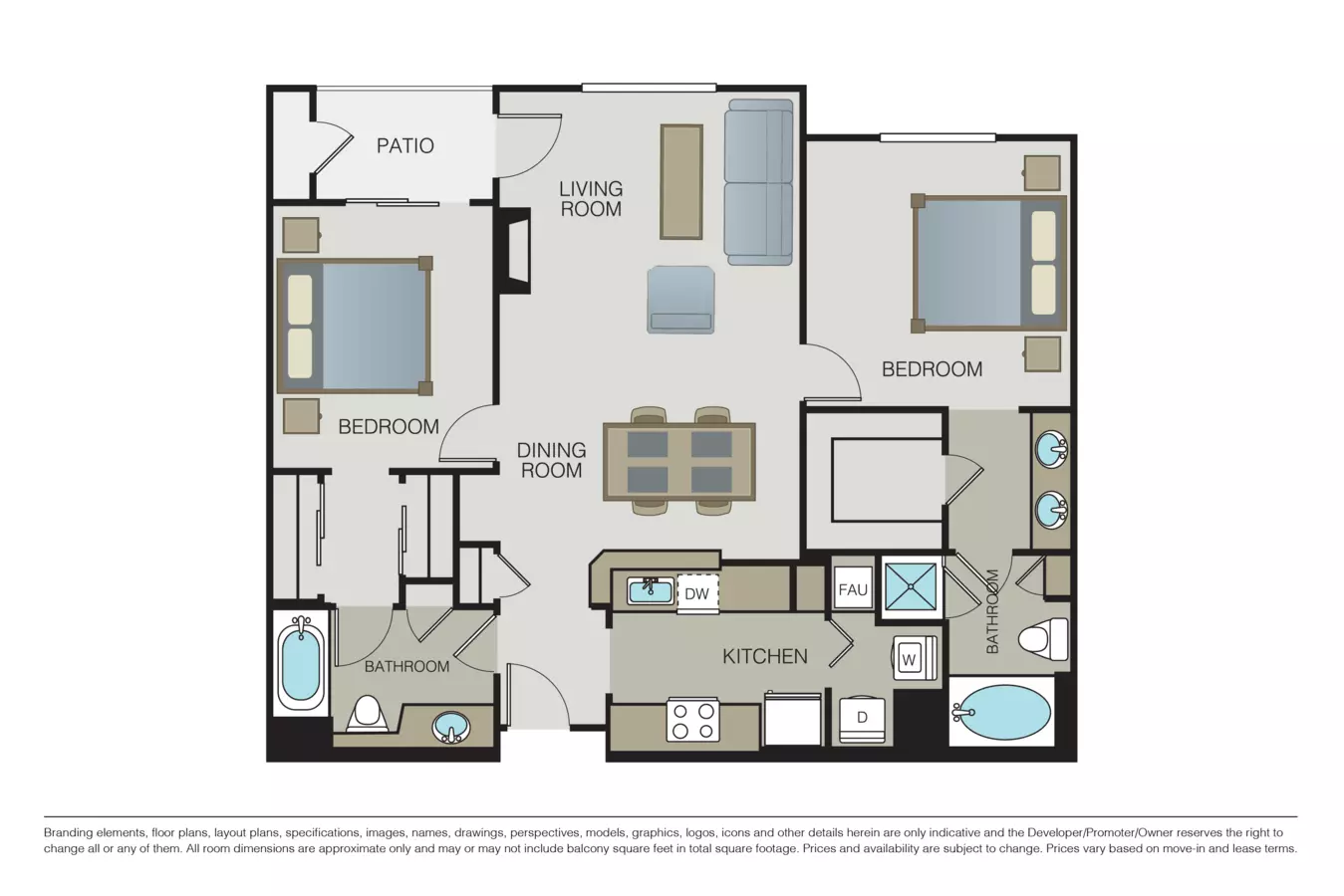 Unit 3165 1111 floor plan