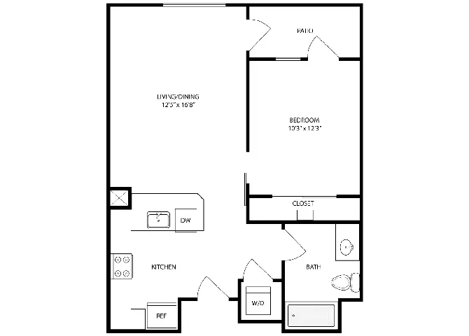 Unit 546 205 floor plan