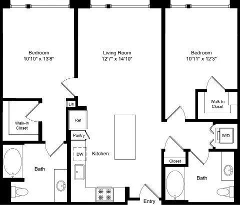 Unit 1403 1403 floor plan