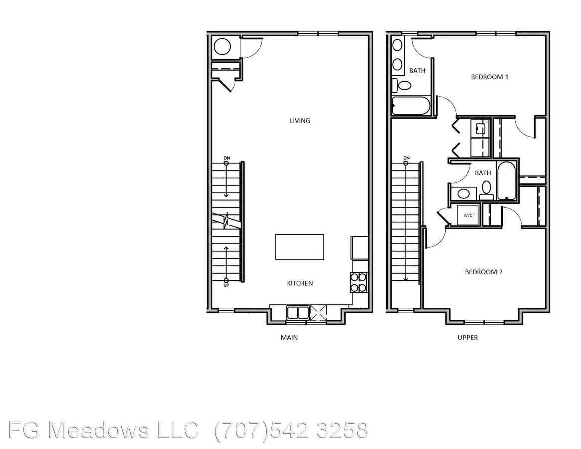 2BR/2BA floor plan