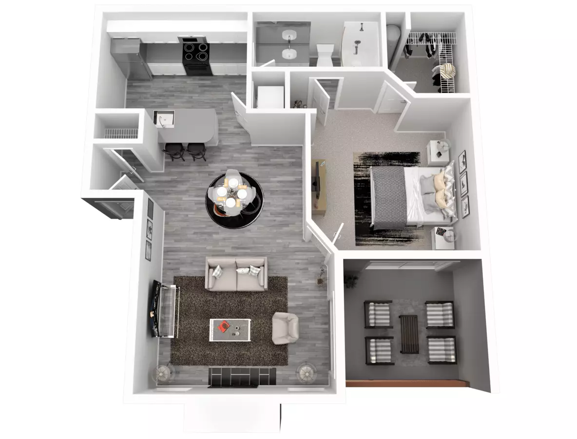 Unit 1-203 1-203 floor plan