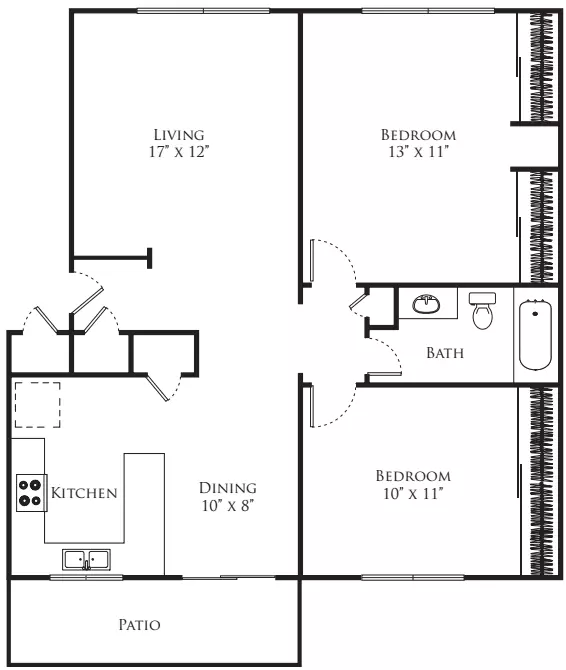 Unit 101 101 floor plan