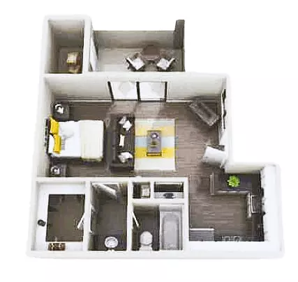 Unit WAIT01R WAIT01R floor plan