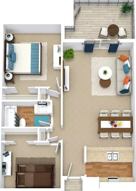 Unit 2001 2001 floor plan
