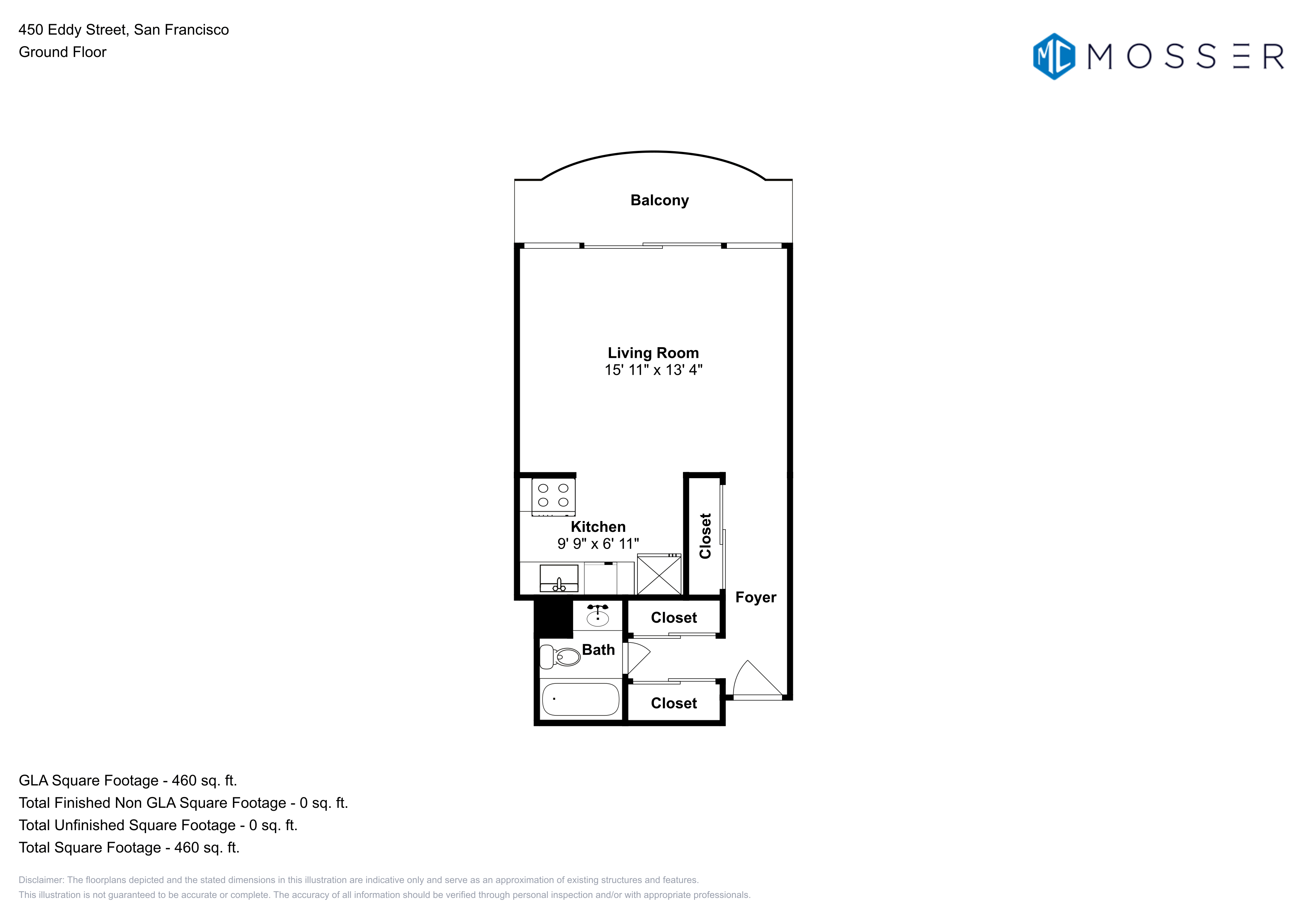Studio - Plan 1 E0605 E0605 floor plan