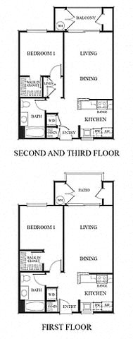 One Bedroom 4314 4314 floor plan