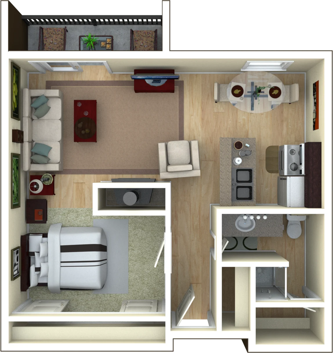 Studio Exec 1055 1055 floor plan