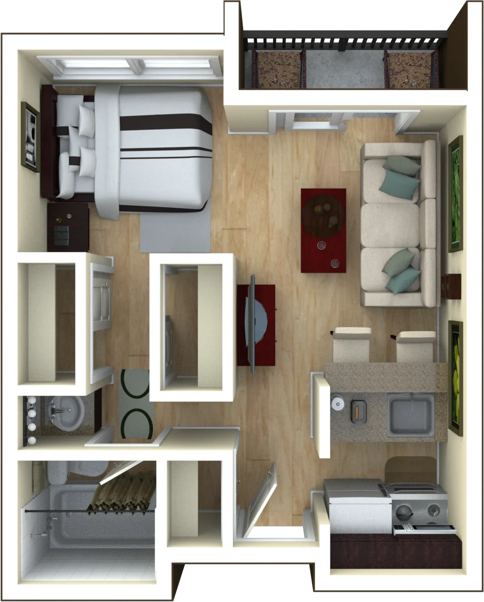 Studio 3068 3068 floor plan