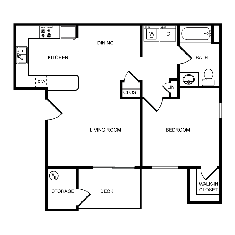 One Bedroom 0114 0114 floor plan