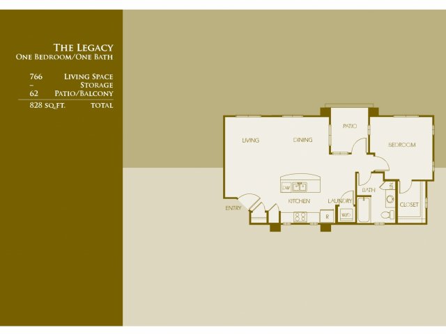 A3 | One Bedroom Loft 2058 2058 floor plan