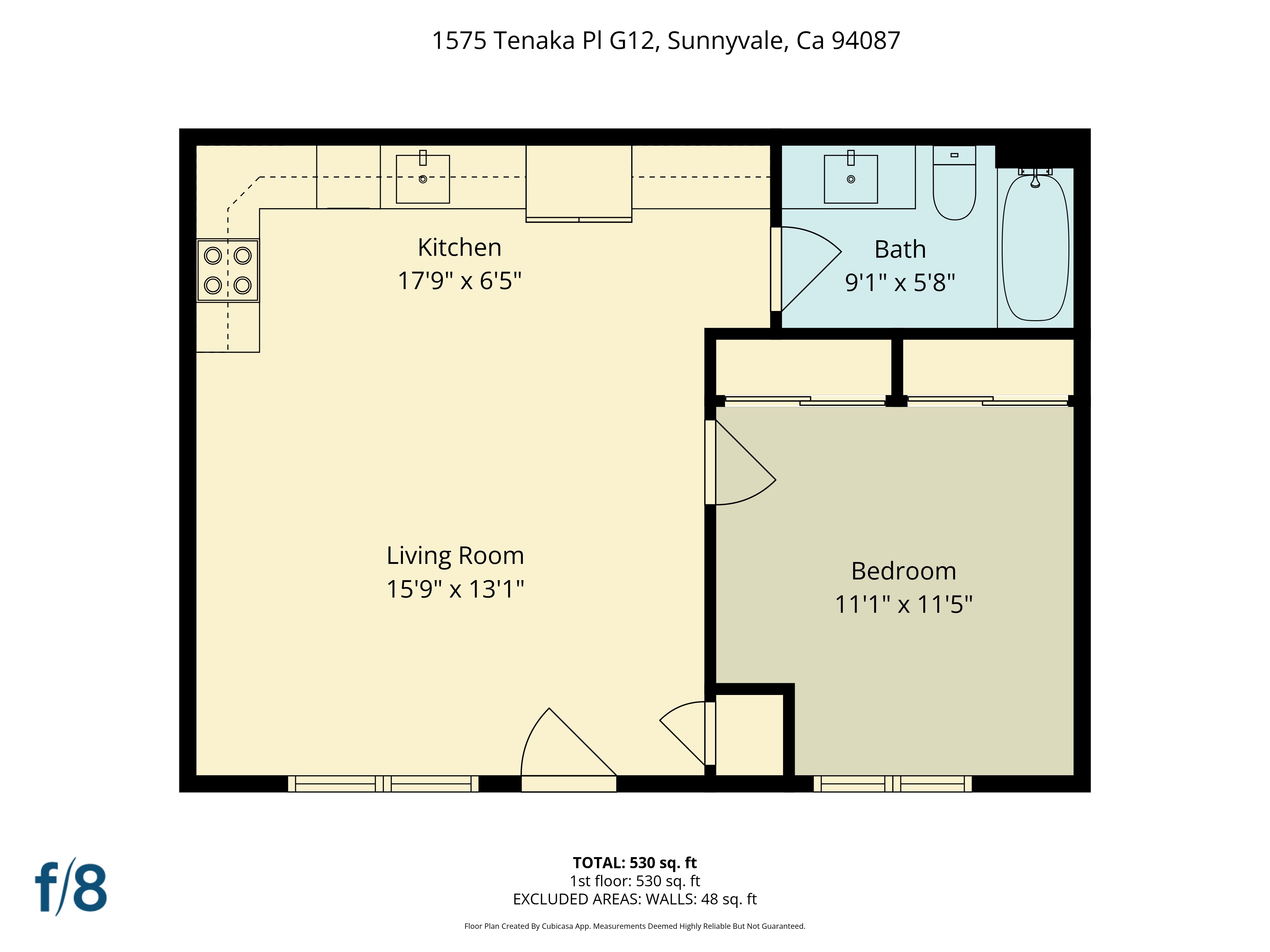 One Bedroom One Bath E3 E3 floor plan