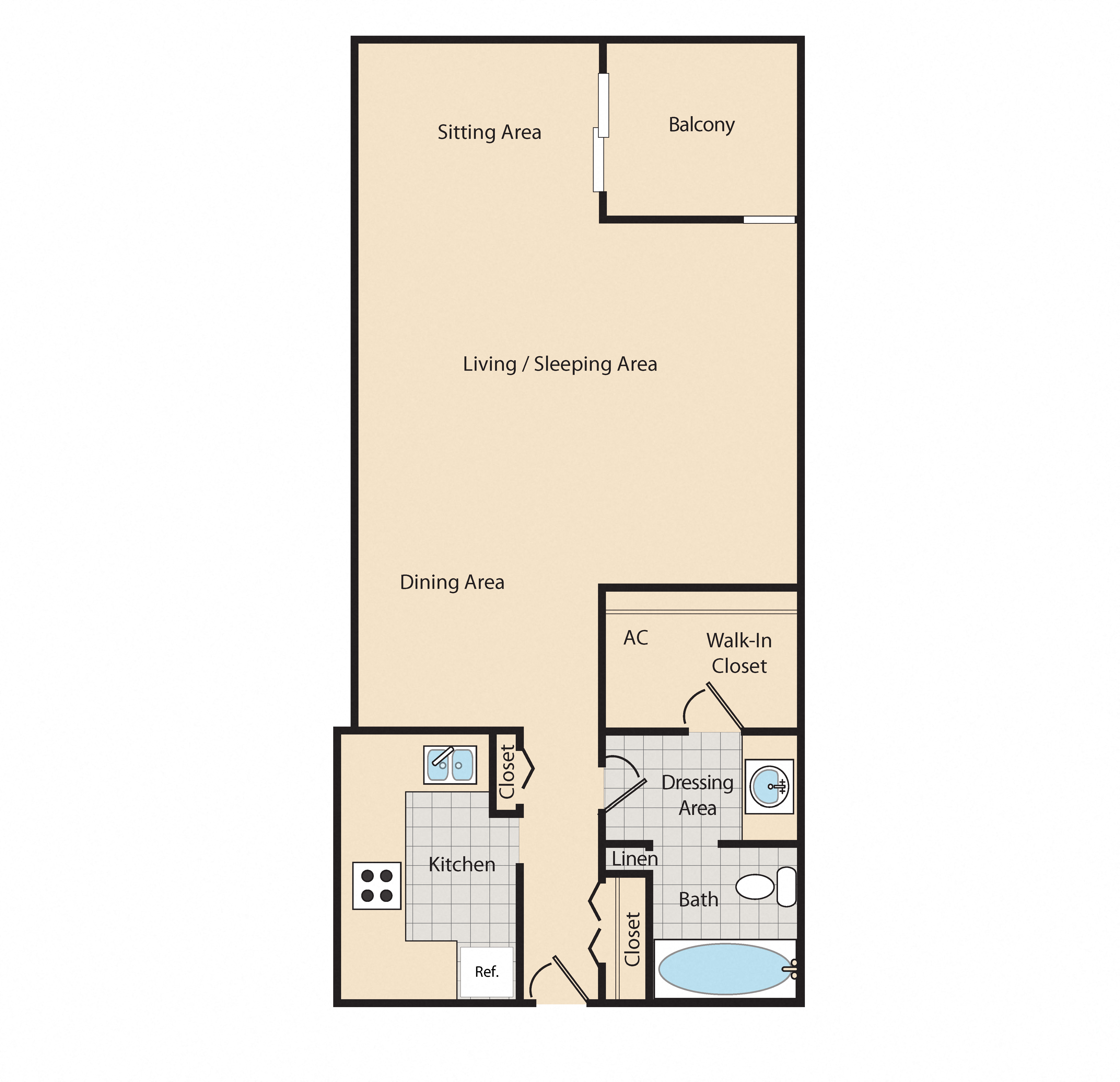 Studio 419 419 floor plan