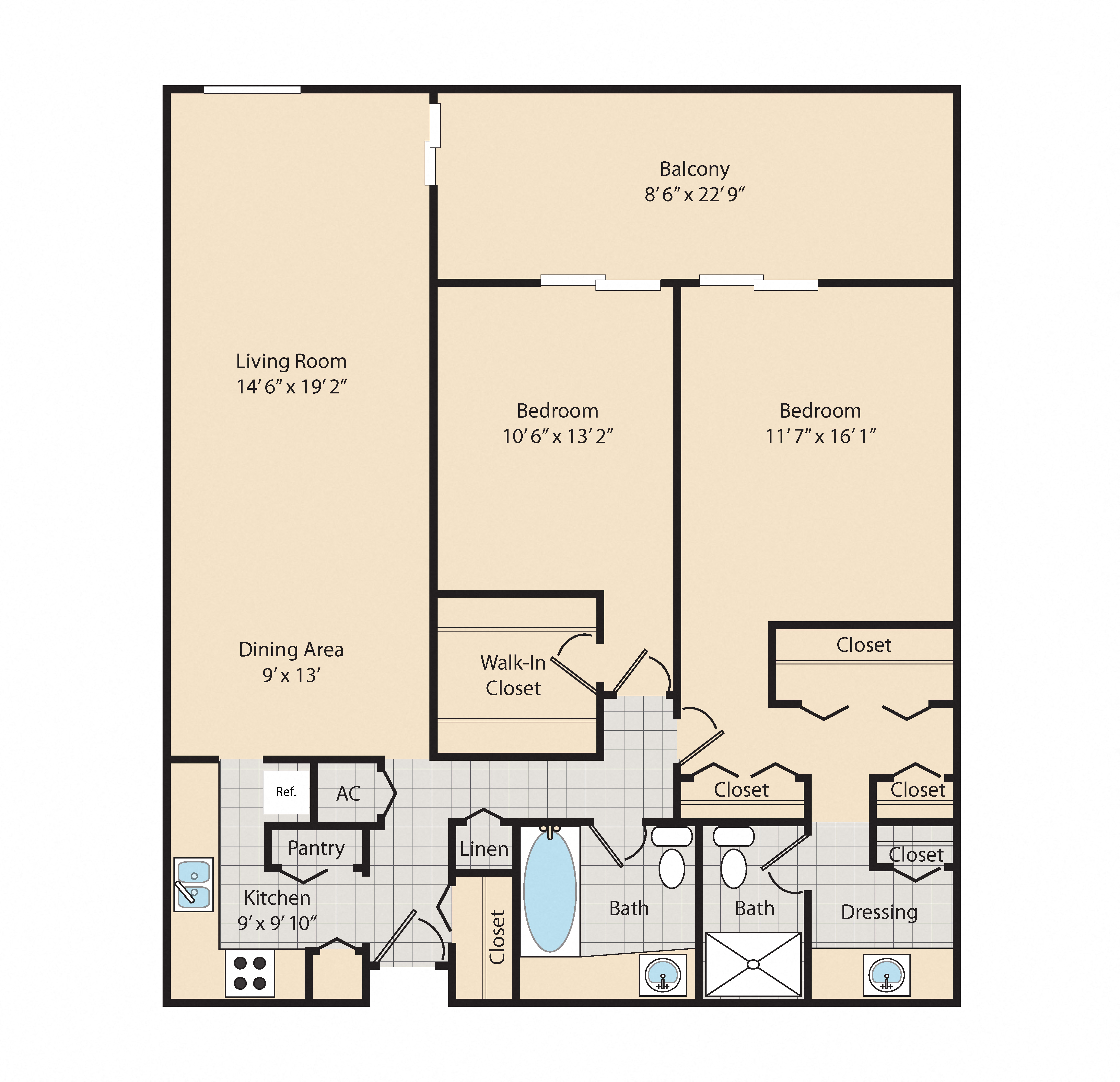 B 210 210 floor plan