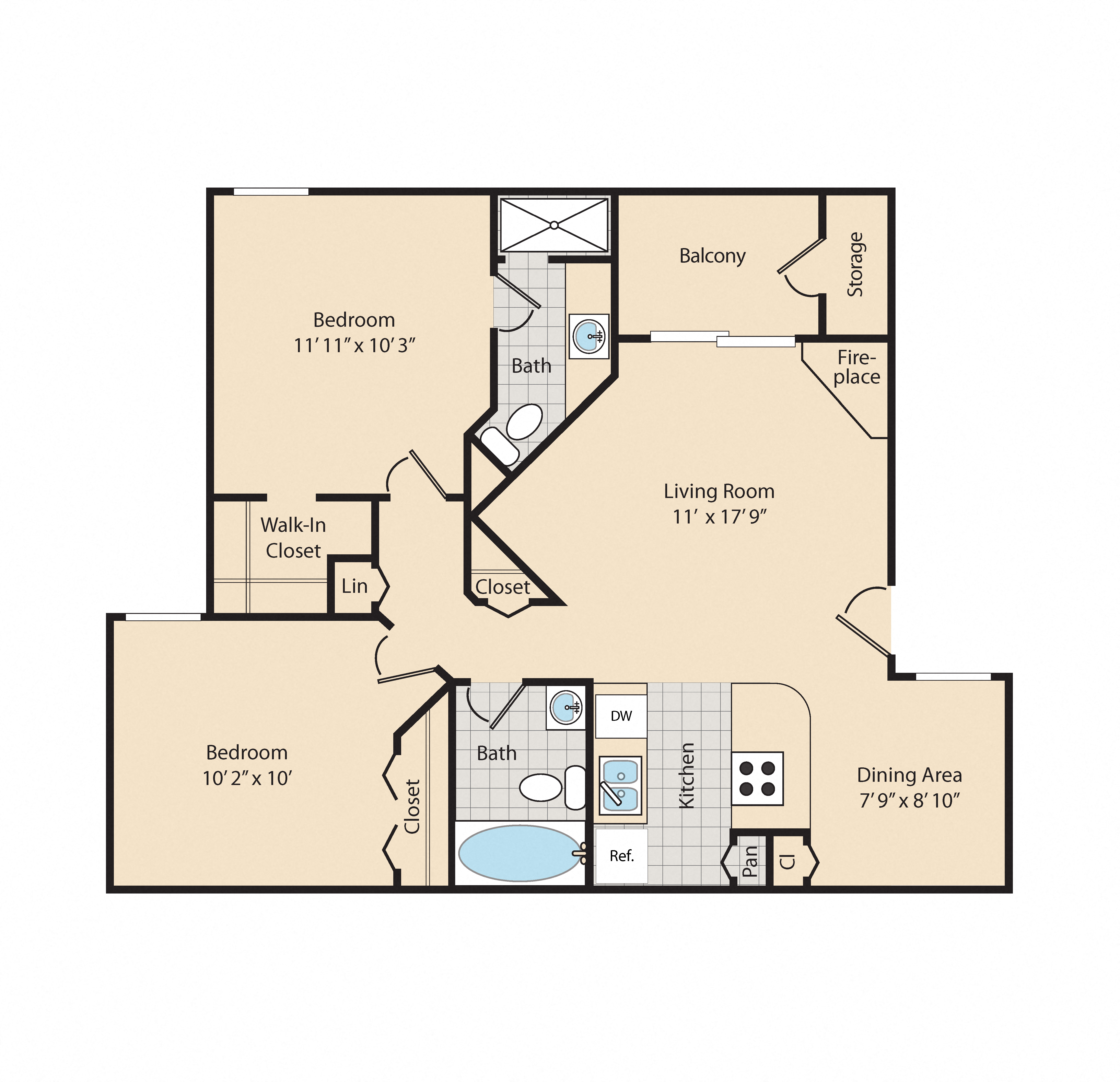 B1 Premier 2050 2050 floor plan