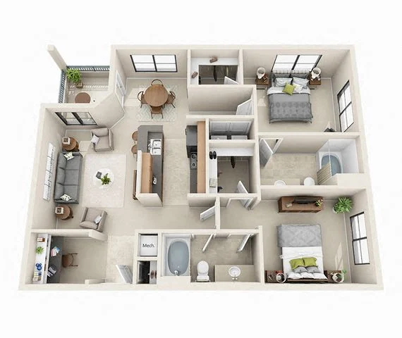 The Waterford 3048 3048 floor plan
