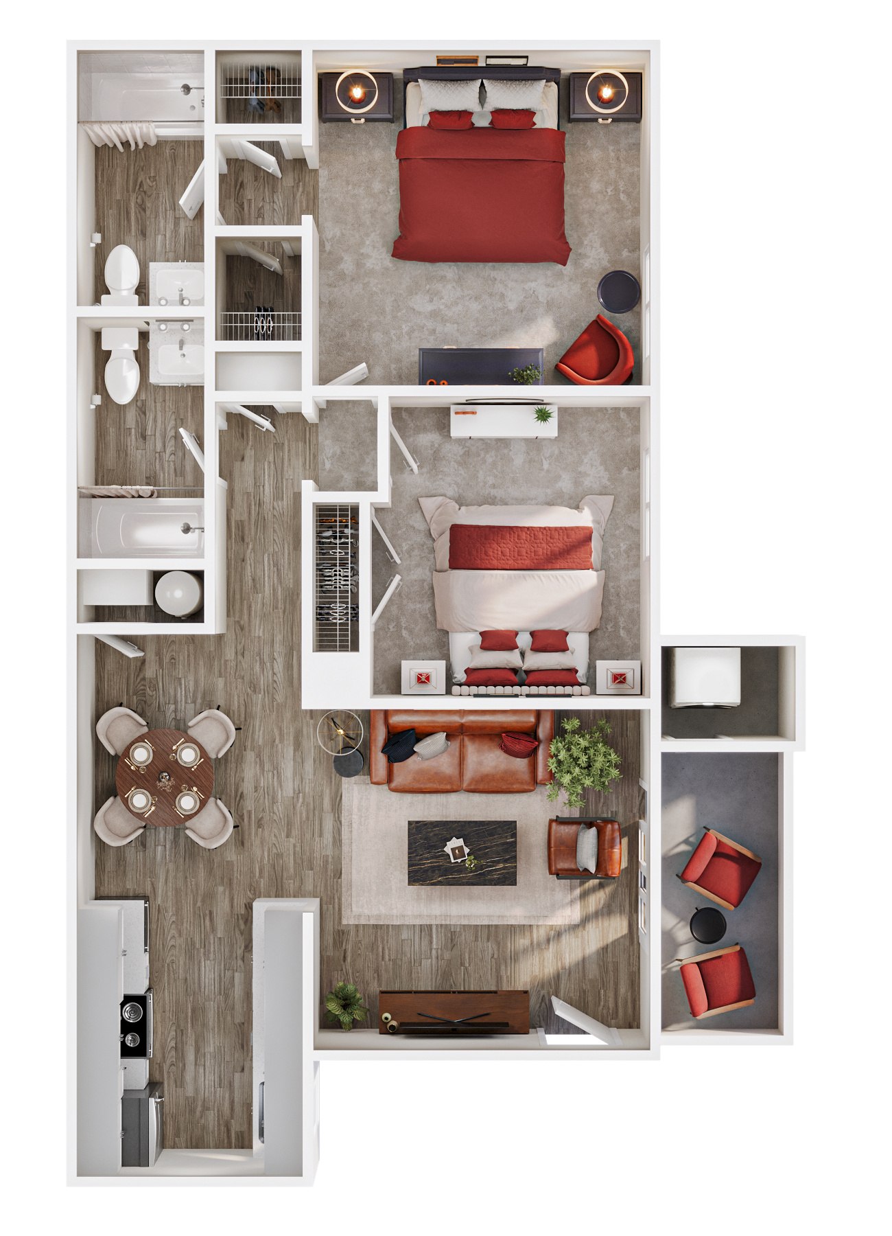 2x2 Classic 2007 2007 floor plan