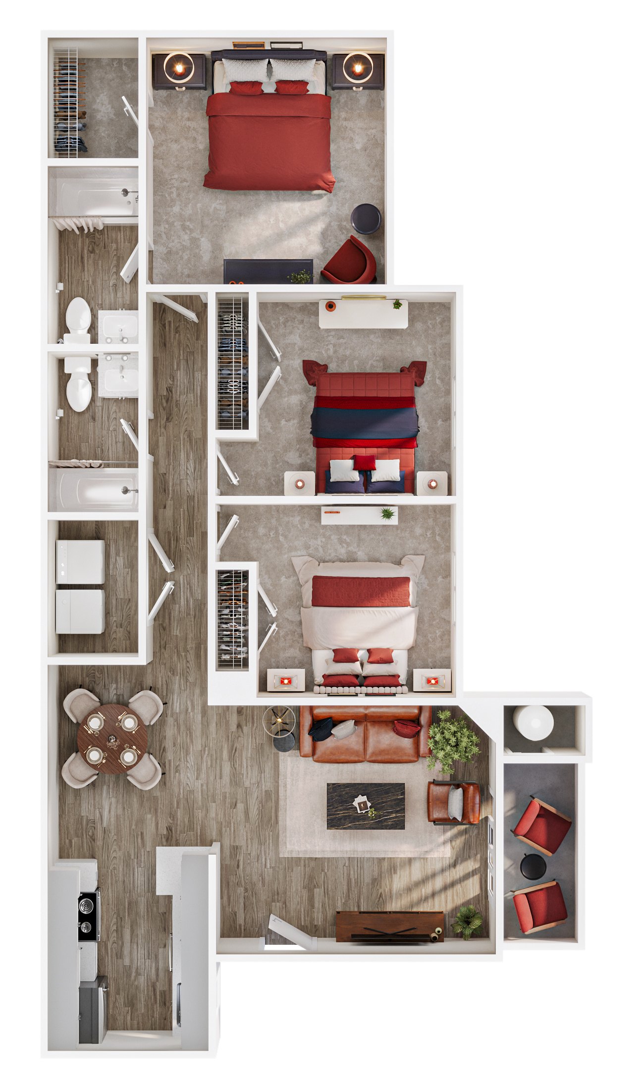 3x2 Casita Classic 1121 1121 floor plan
