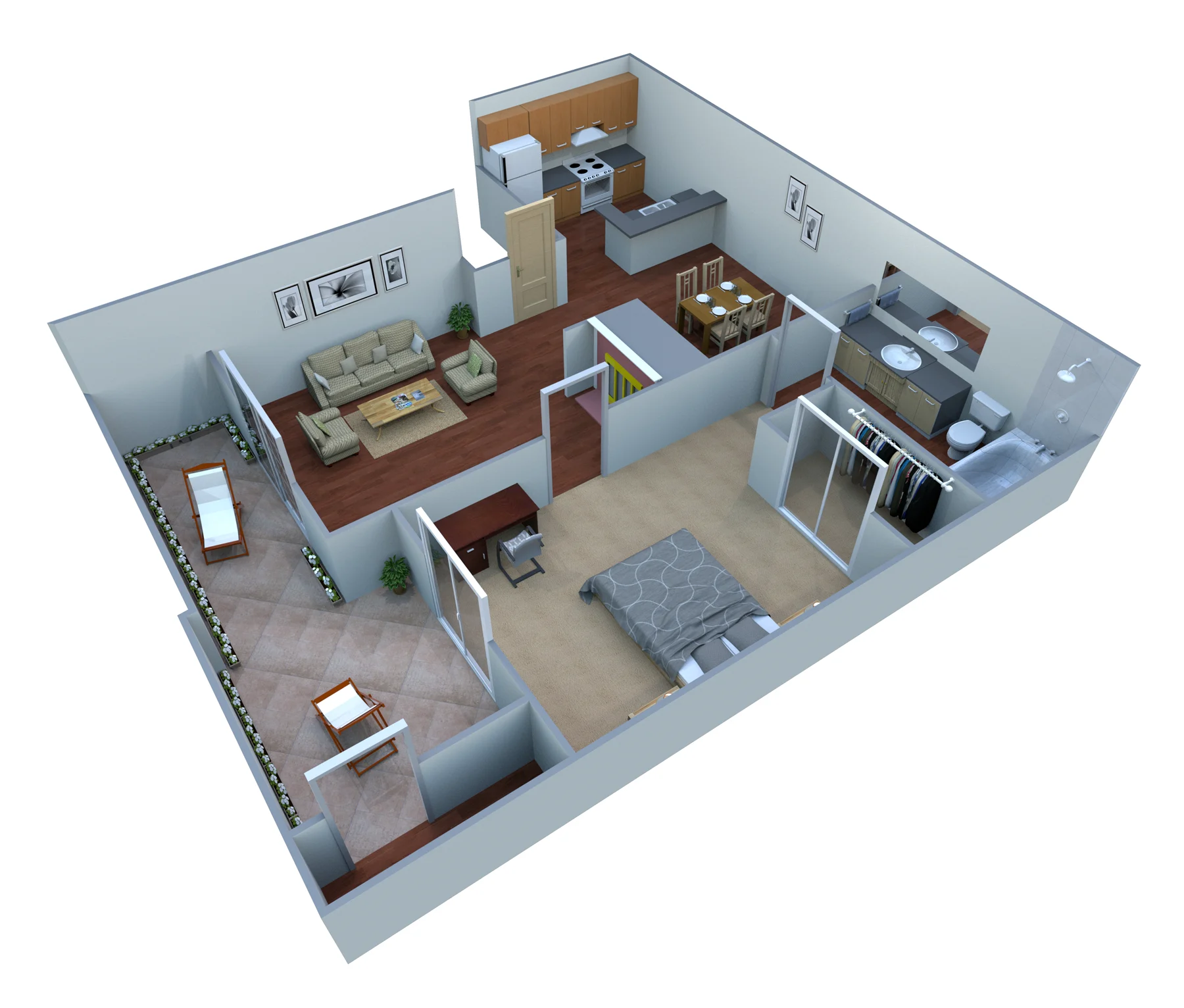 1B 2058 2058 floor plan
