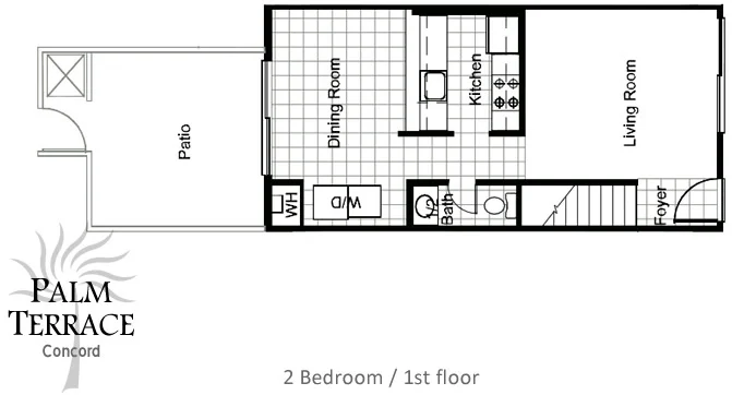 2 Bedroom 111 111 floor plan