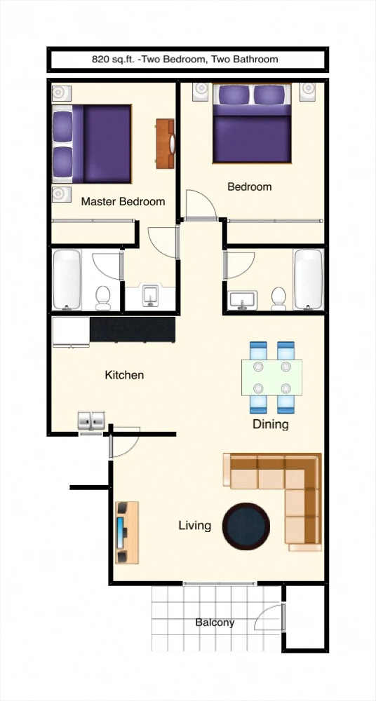 Pinnacle (2x2) 139 139 floor plan