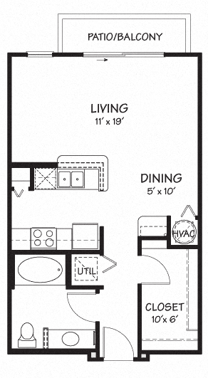 Studio 207 207 floor plan
