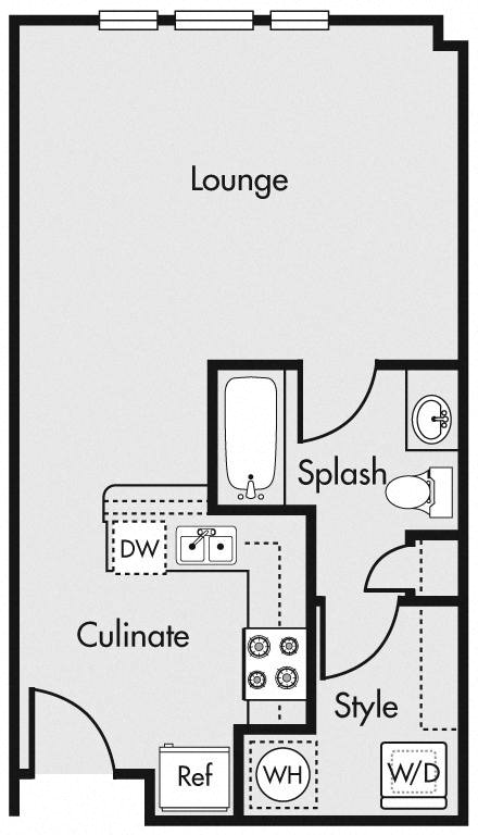 Studio A2 156C 156C floor plan