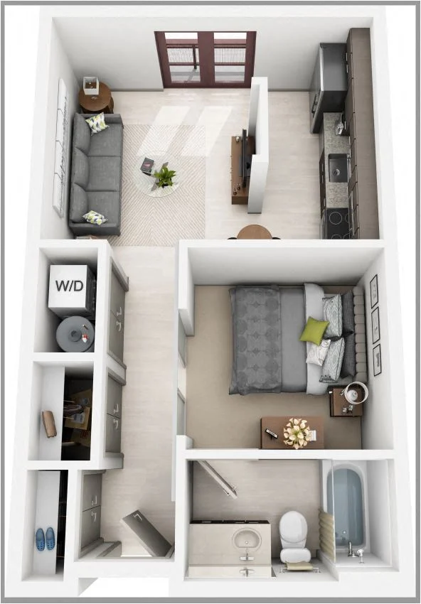 Open 1 Bedroom (S1) 172 172 floor plan