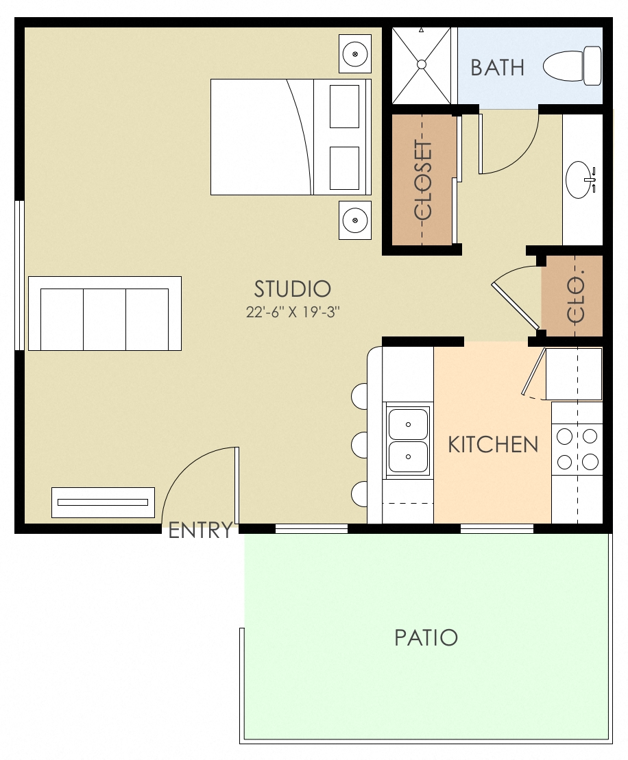 Studio 656-049 656-049 floor plan