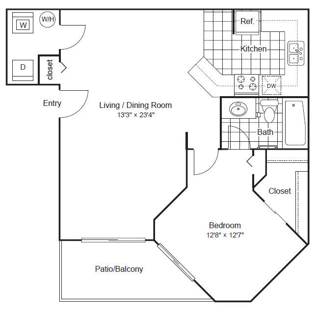 A1 1086 1086 floor plan