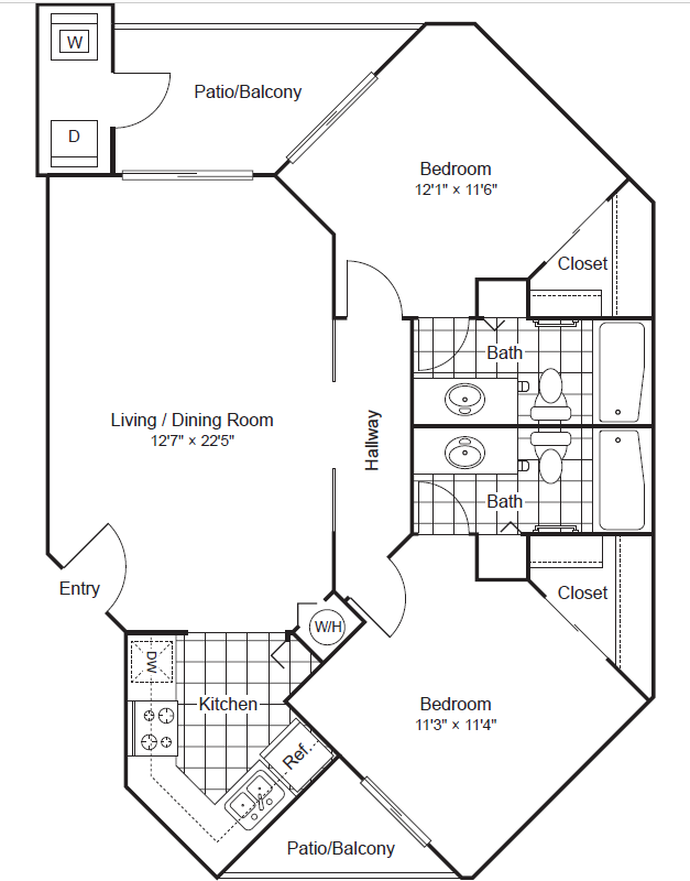 B1 1032 1032 floor plan