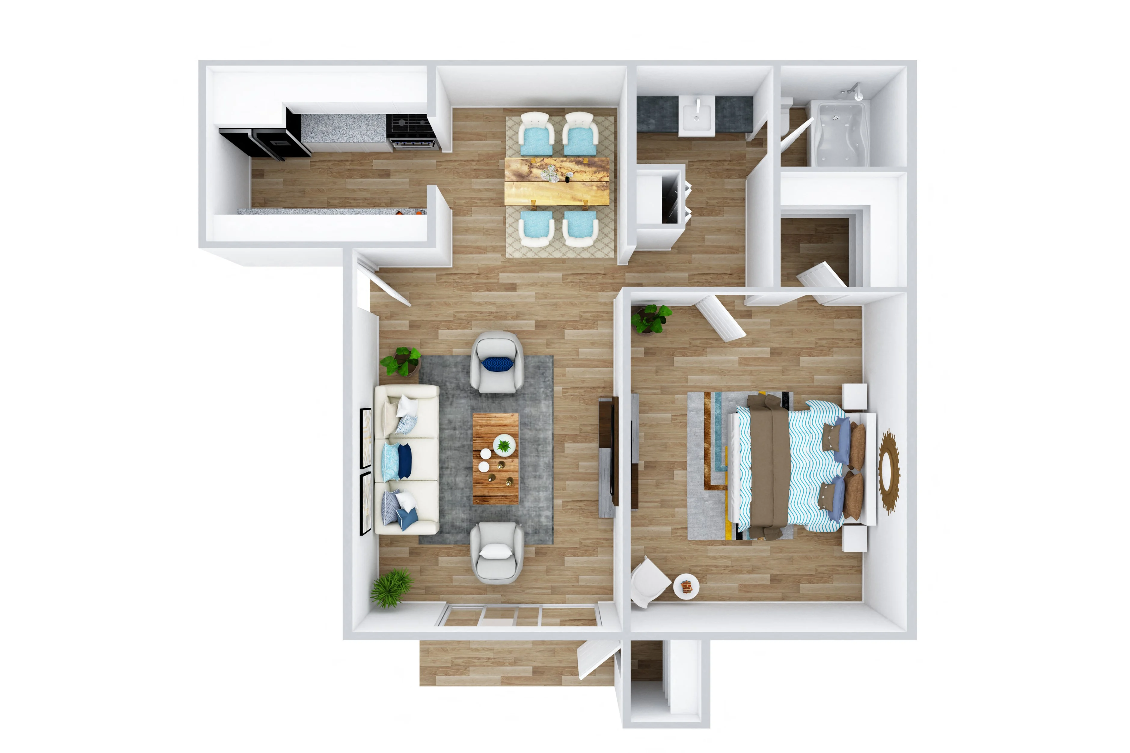 1 Bed - 1 Bath 0129 0129 floor plan