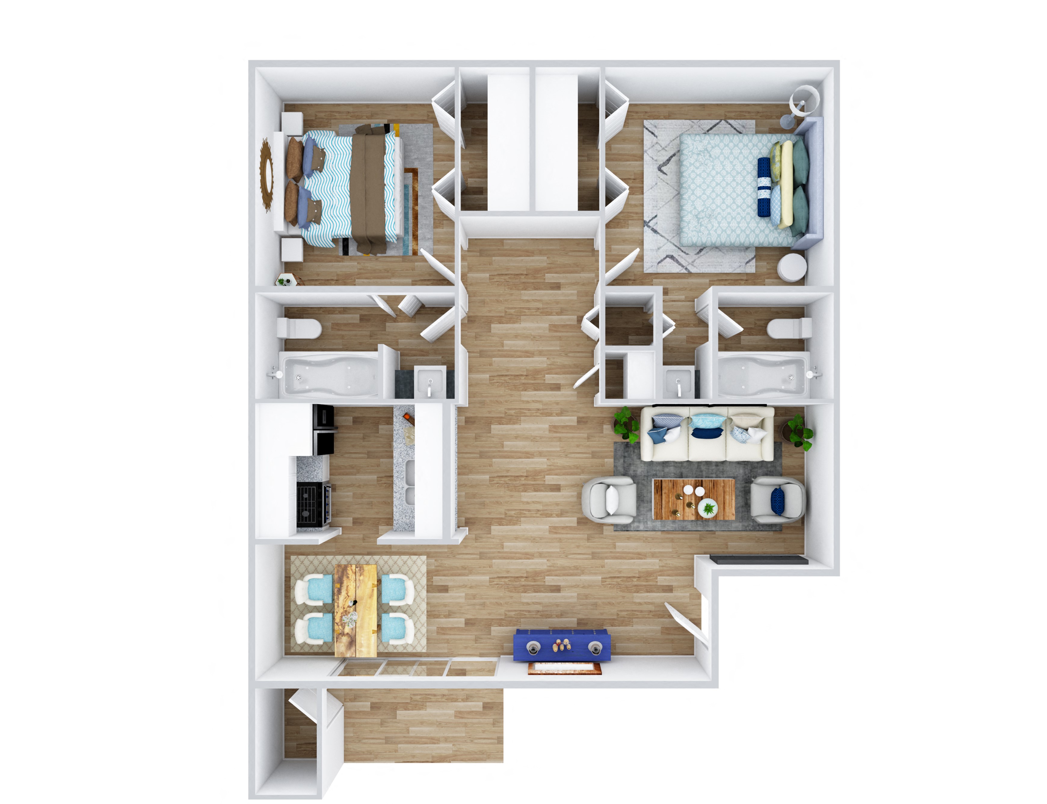 2 Bed - 2 Bath 0254 0254 floor plan