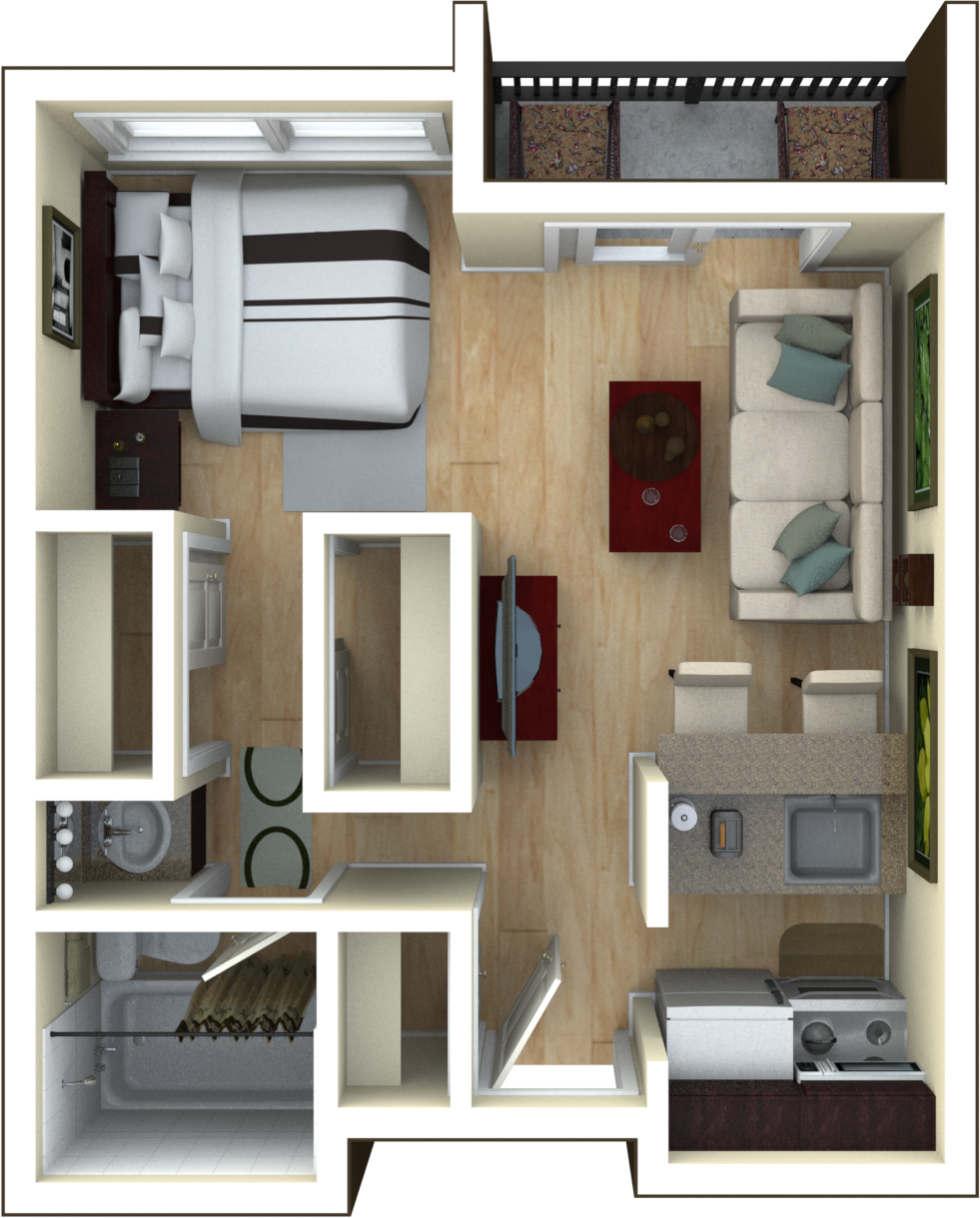 Studio 3068 3068 floor plan