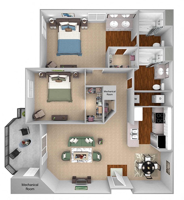 B1 (Brighton) 122 122 floor plan