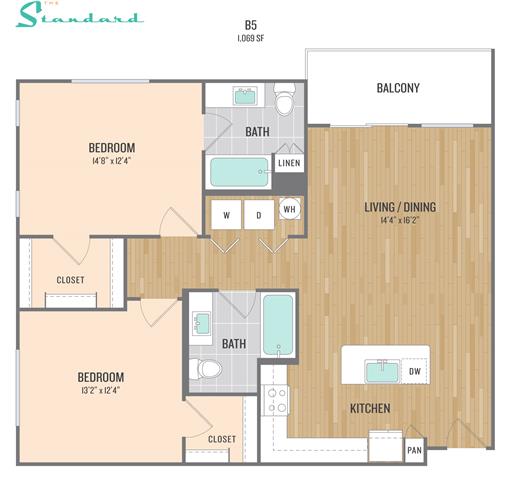 B5 1043 1043 floor plan