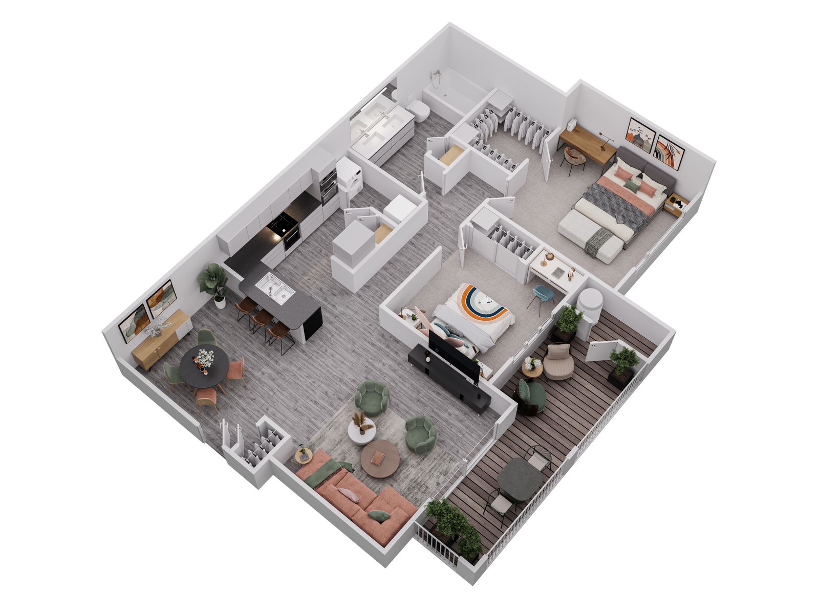 B1 - 970 SQUARE FEET 3033 3033 floor plan