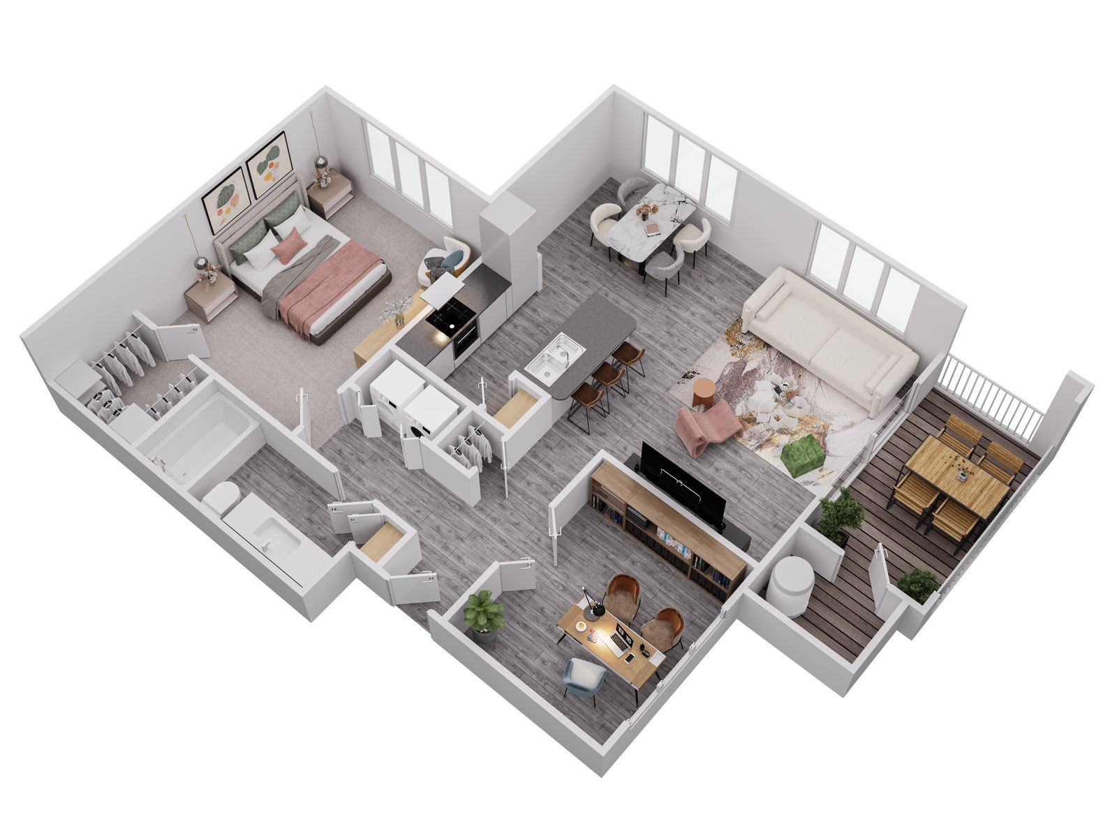 A3 - 916 SQUARE FEET 1055 1055 floor plan