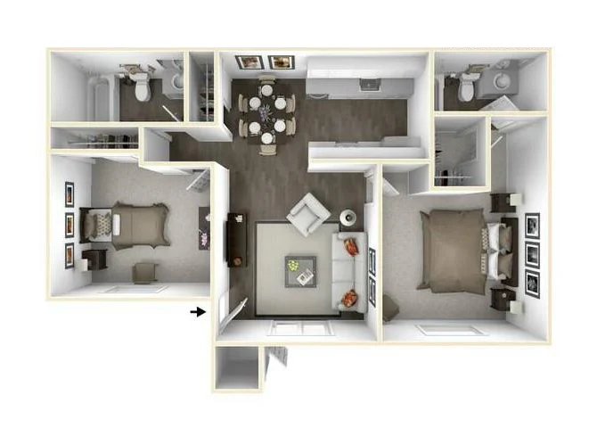 Two Bed 247 247 floor plan