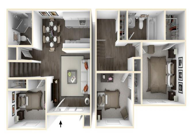 Three Bed 182 182 floor plan