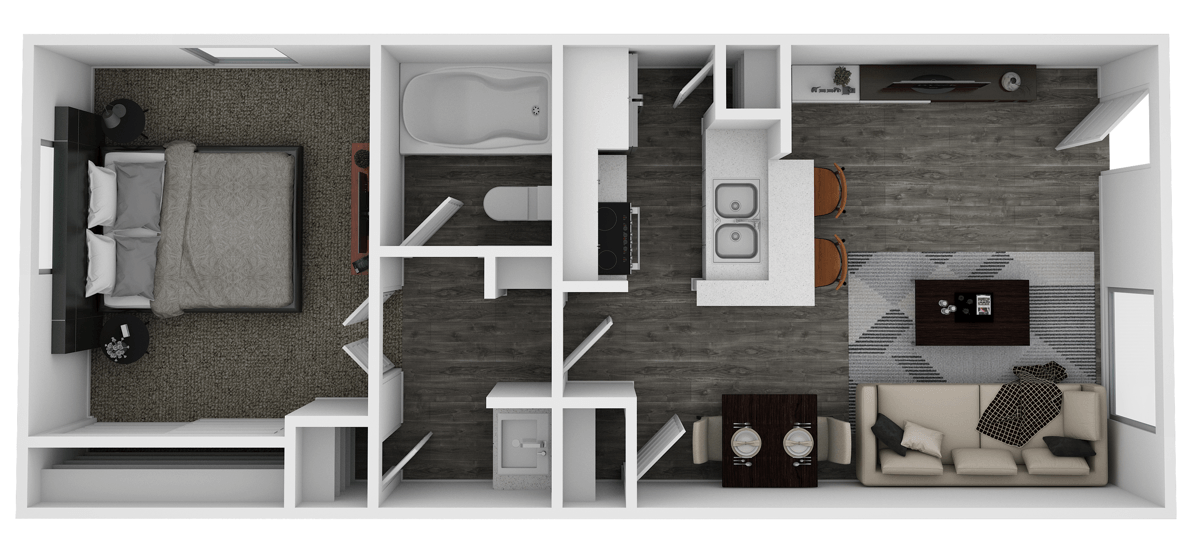 One Bedroom Small 1042 1042 floor plan