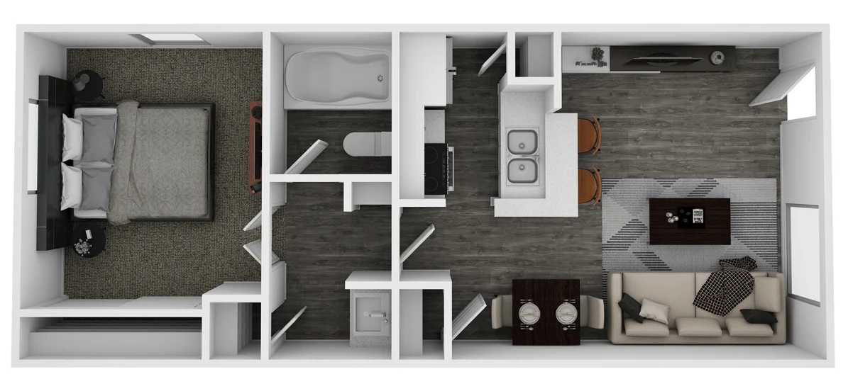 One Bedroom Small 2052 2052 floor plan