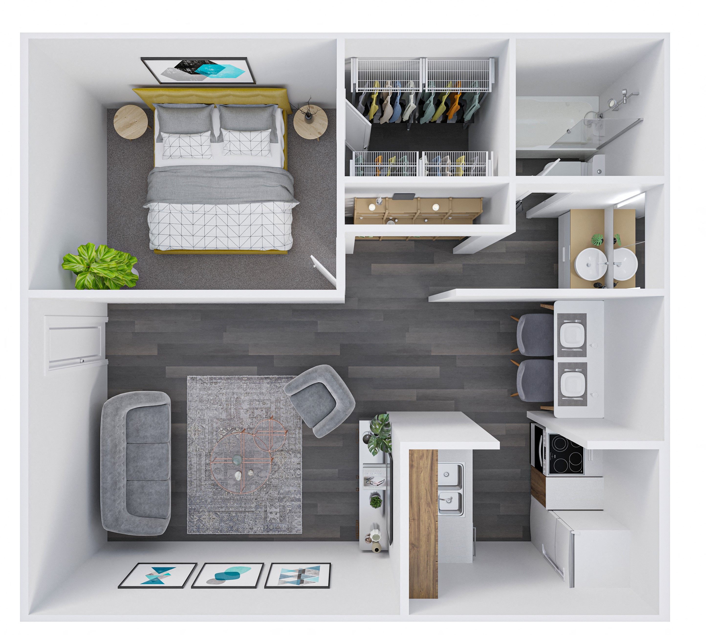 One Bedroom Large 102 102 floor plan