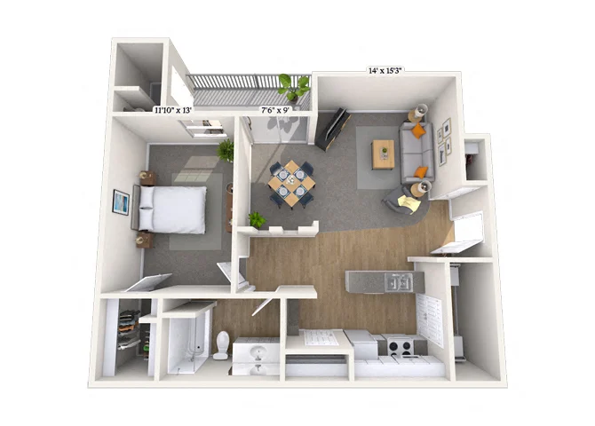 The Rimrock 1227 1227 floor plan