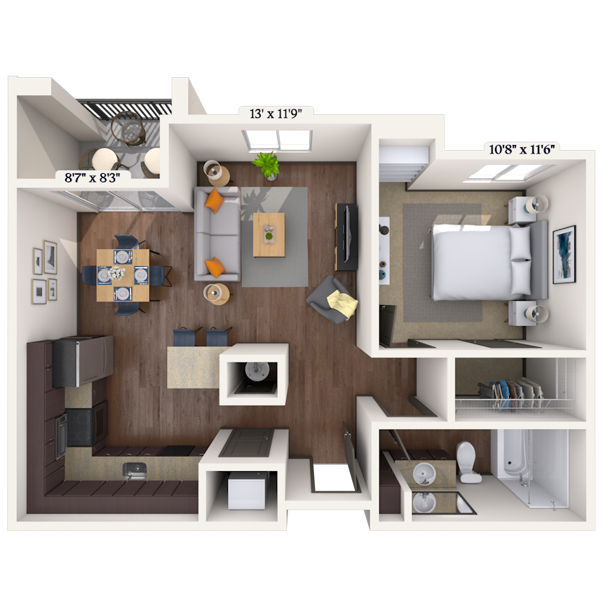 The Kahlo 1036 1036 floor plan