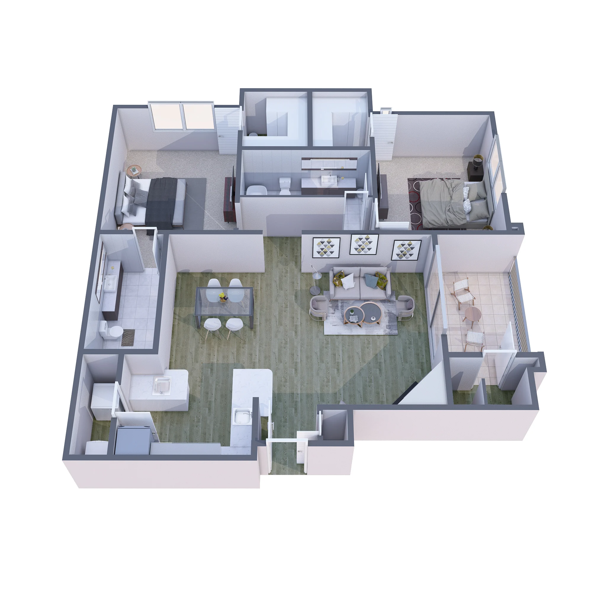 B2 North 2129 2129 floor plan