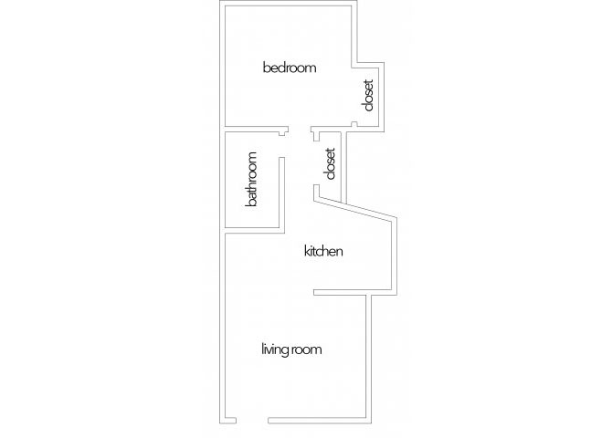 One Bedroom 15 15 floor plan