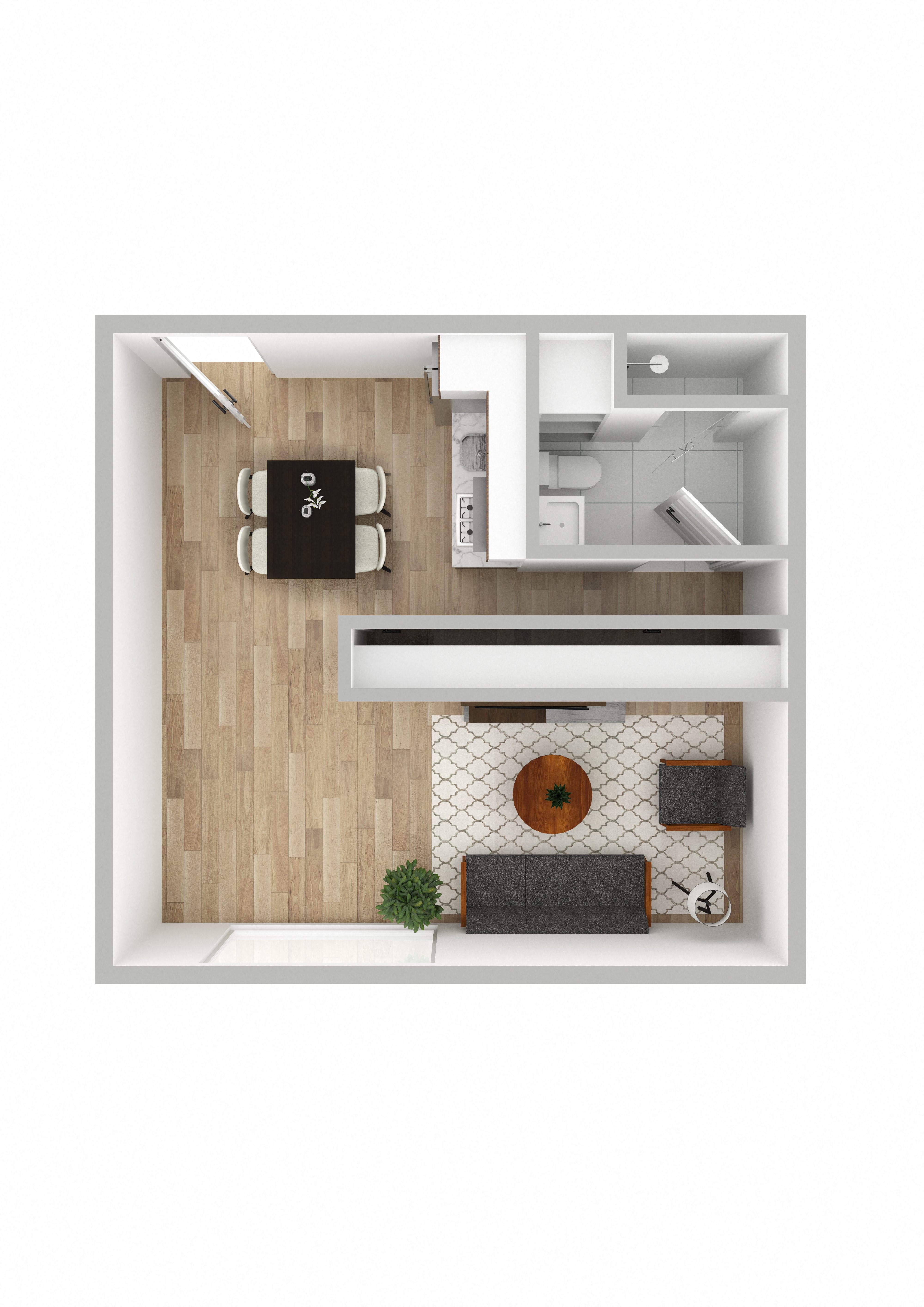 Studio D121 D121 floor plan